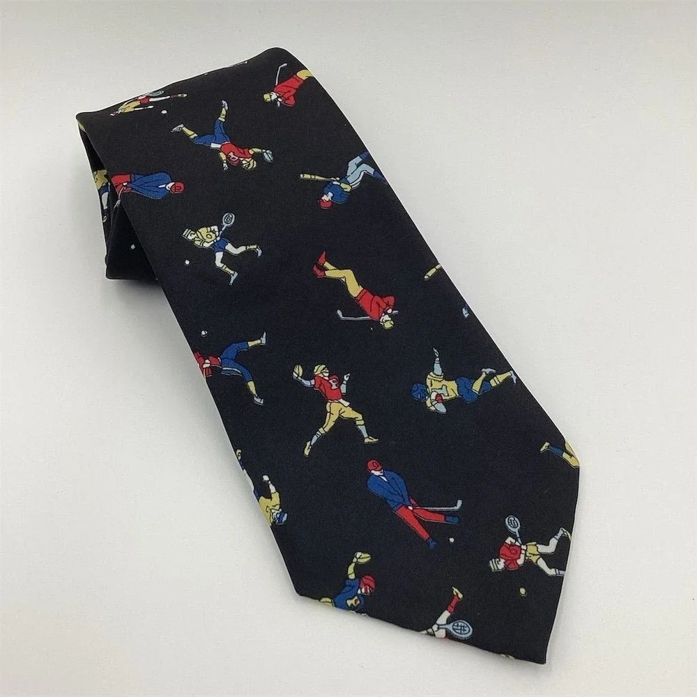 Neckwear Silk Tie‎ Multicolor Sports Design Men